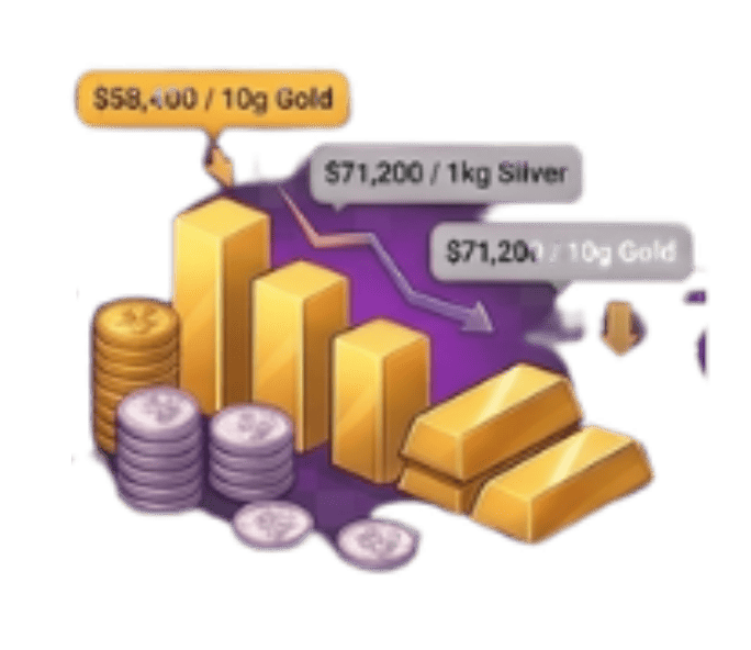 Automatically receive the latest gold and silver prices.